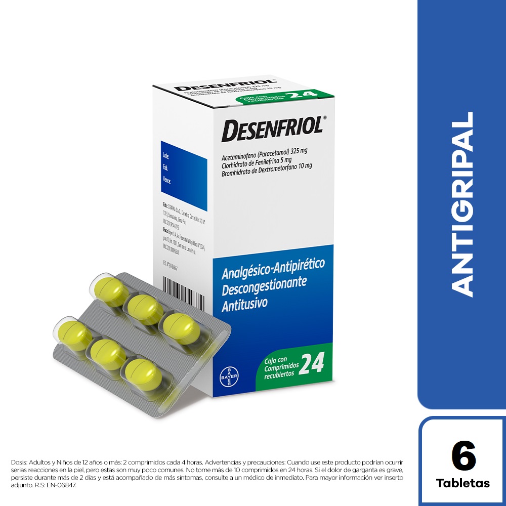 Desenfriol Antigripal x 6 Comprimidos